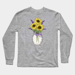 Sunflowers In Jar Long Sleeve T-Shirt